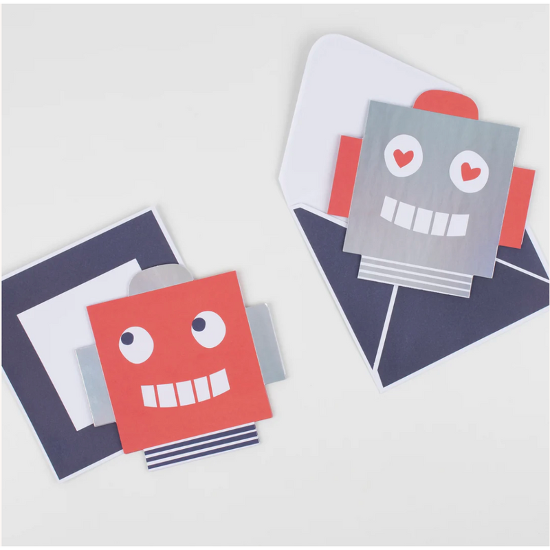 Meri Meri Robot Concertina Valentine Stickers