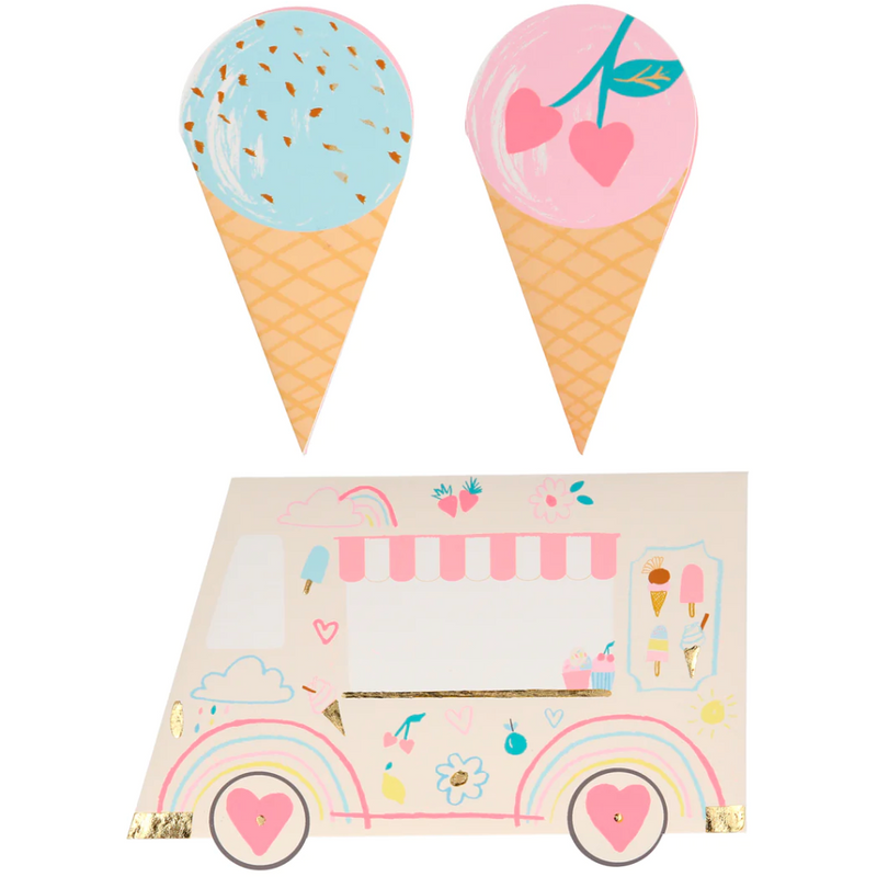 Meri Meri Ice cream Valentines Cards