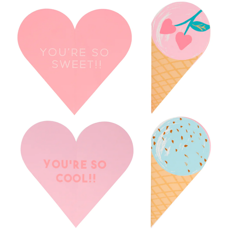 Meri Meri Ice cream Valentines Cards