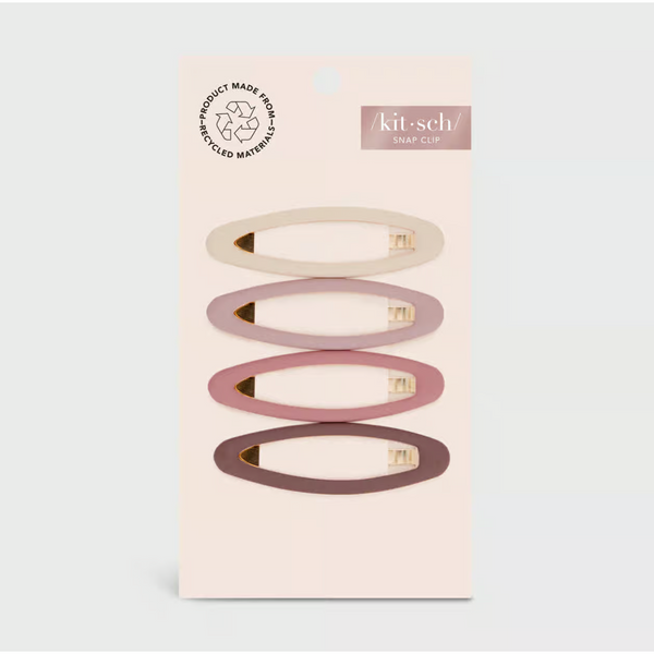 Kit.sch Enamel Snap Clips 4pc- Terracotta