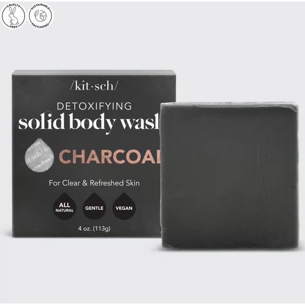 Kit.sch Charcoal Detoxifying Body Wash Bar