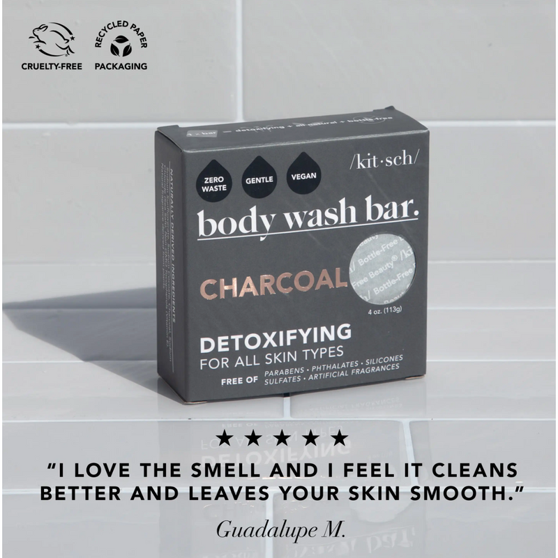 Kit.sch Charcoal Detoxifying Body Wash Bar