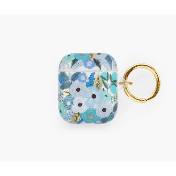 Rifle Paper Co. Clear Garden Party Blue AirPod Case