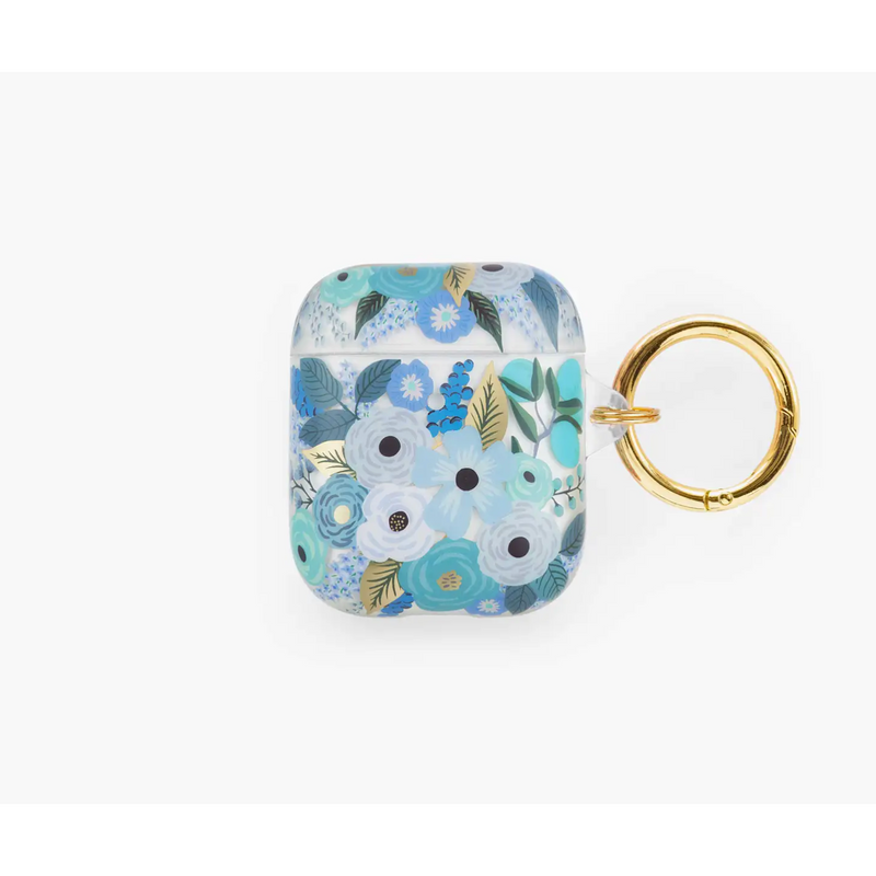 Rifle Paper Co. Clear Garden Party Blue AirPod Case