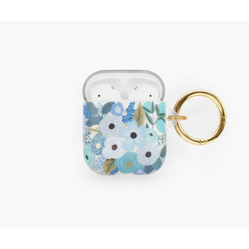 Rifle Paper Co. Clear Garden Party Blue AirPod Case