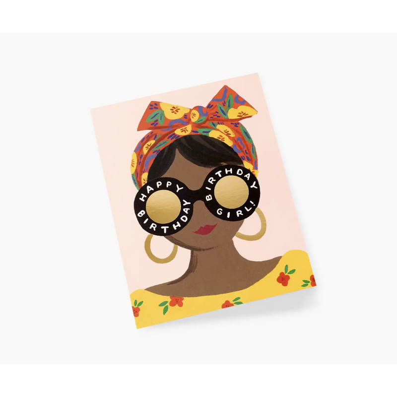 Rifle Paper Co. Scarf Birthday Girl Card