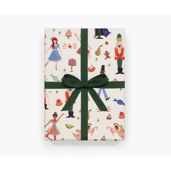 Rifle Paper Co. Roll of 3 Nutcracker Wrapping Sheets
