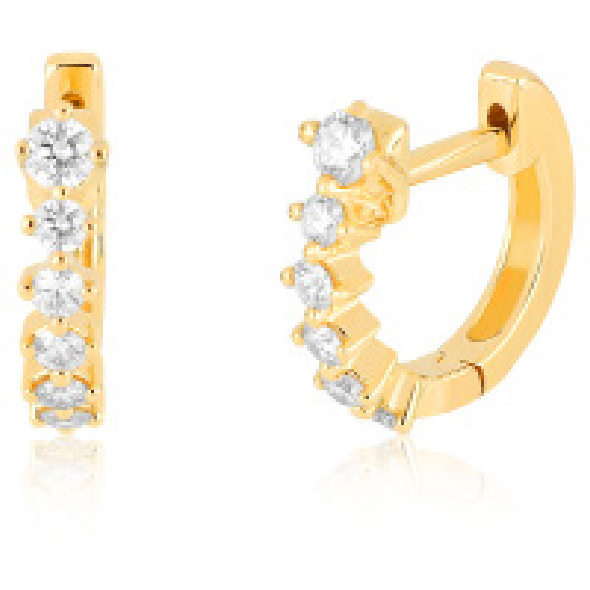 EF Collection Sloane Diamond Mini Huggie