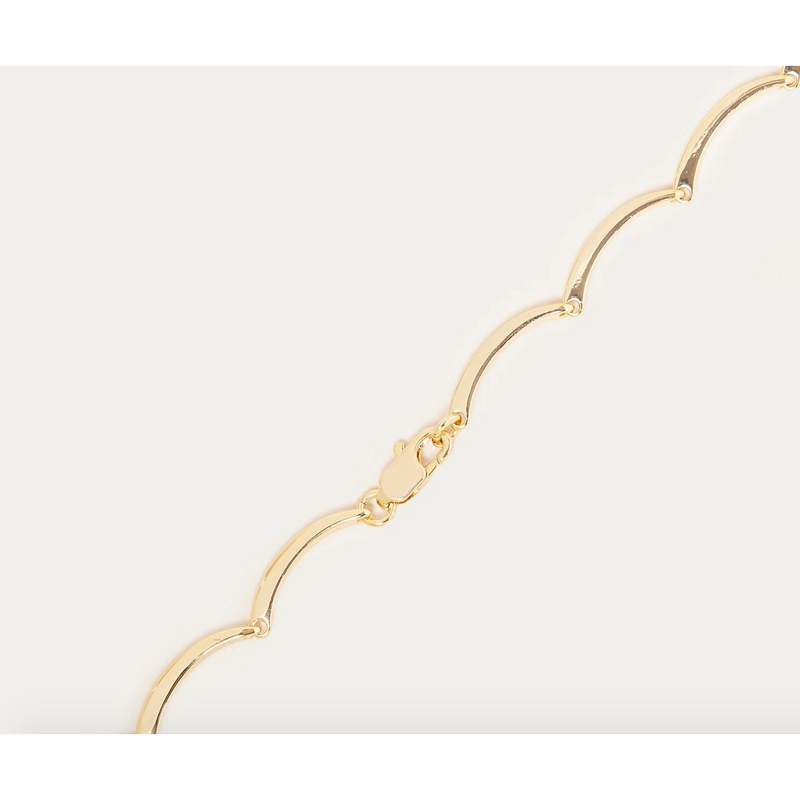 Loeffler Randall Karolina Scallop Necklace Gold
