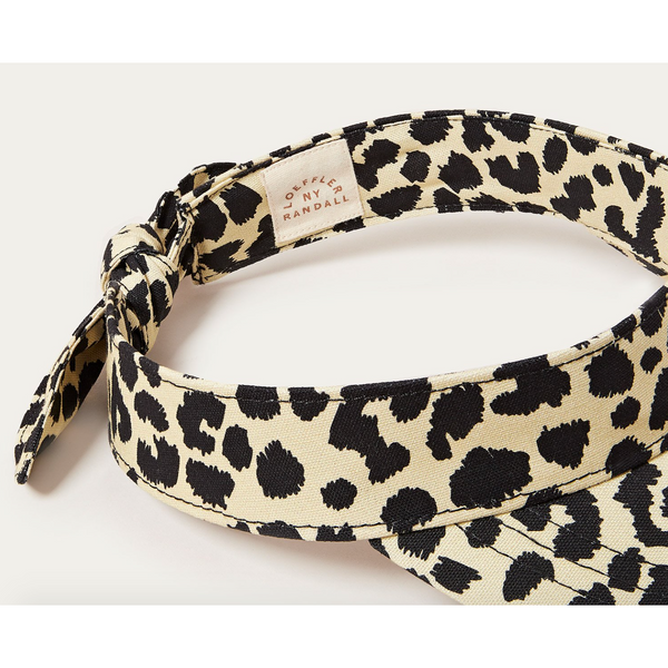 Loeffler Randall Rhonda Bow Visor Leopard