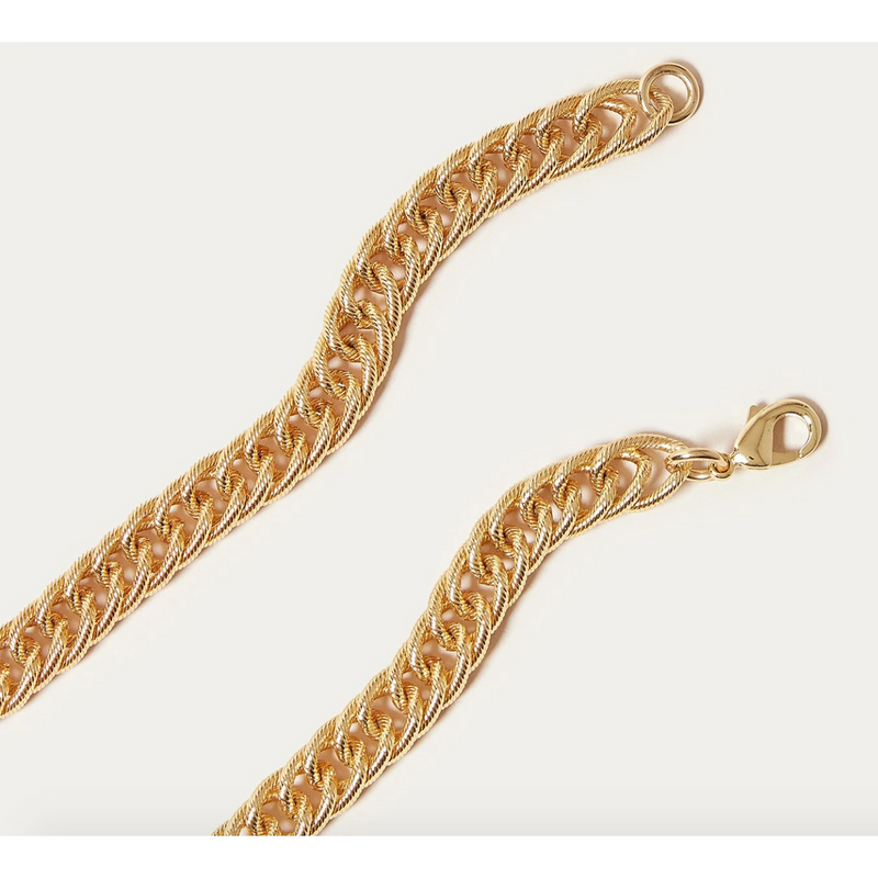 Loeffler Randall Tiana Twisty Chain Necklace Gold