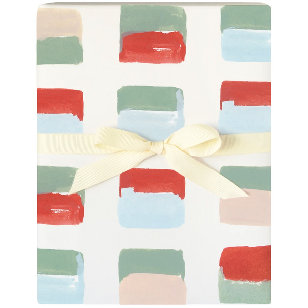 Our Heiday Holiday Blocks Gift Wrap Roll