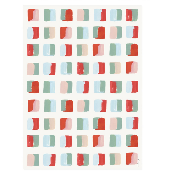 Our Heiday Holiday Blocks Gift Wrap Roll