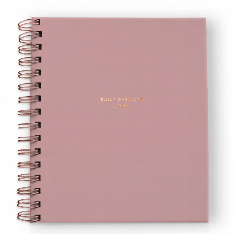 Ramona & Ruth Daily Overview Planner in Dusty Rose