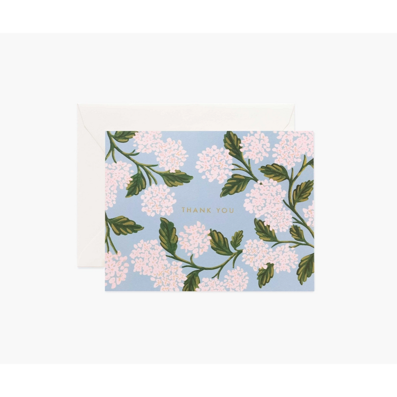 Rifle Paper Co. Hydrangea Thank You Card