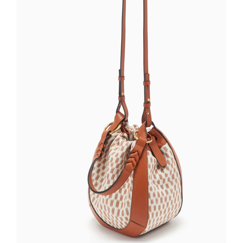 Ulla Johnson Hilma Bucket - Dune Painted Check