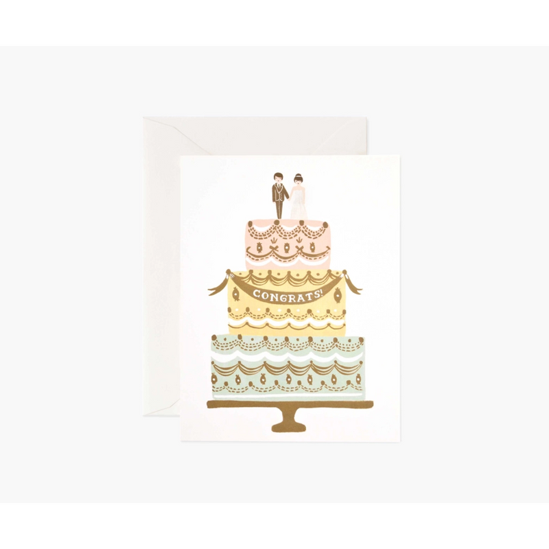 Rifle Paper Co. Congrats Wedding Cake Card