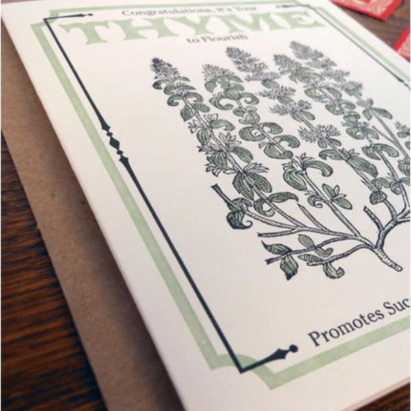 a.favorite design vintage thyme seed packet