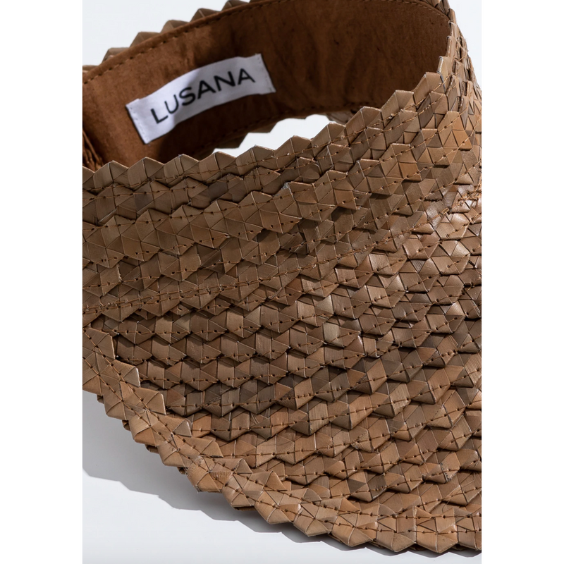 Lusana Solid Baha Visor Brown