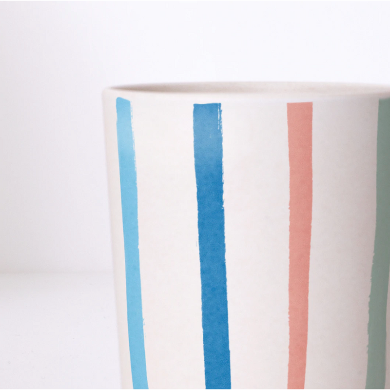 Meri Meri Bamboo Bright Stripe Cups