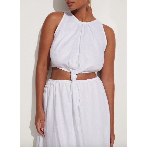 Faithfull The Brand Zeta Midi Dress White