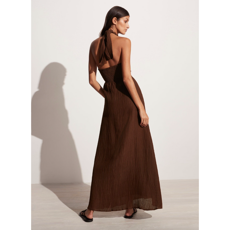 Faithfull The Brand Halona Maxi Dress Chocolate