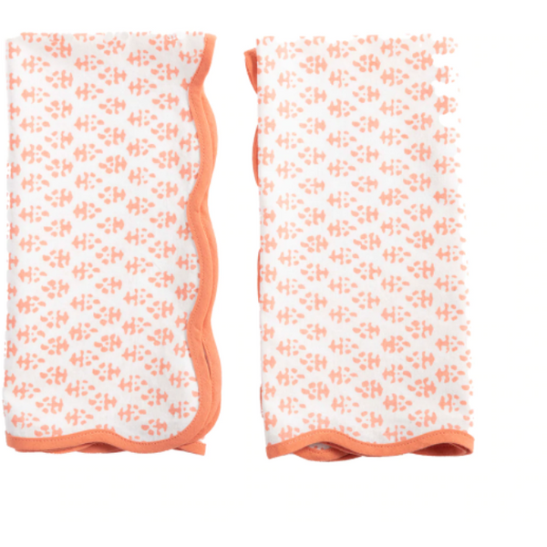 Amanda Lindroth Batik Napkins Coral, Set of 4