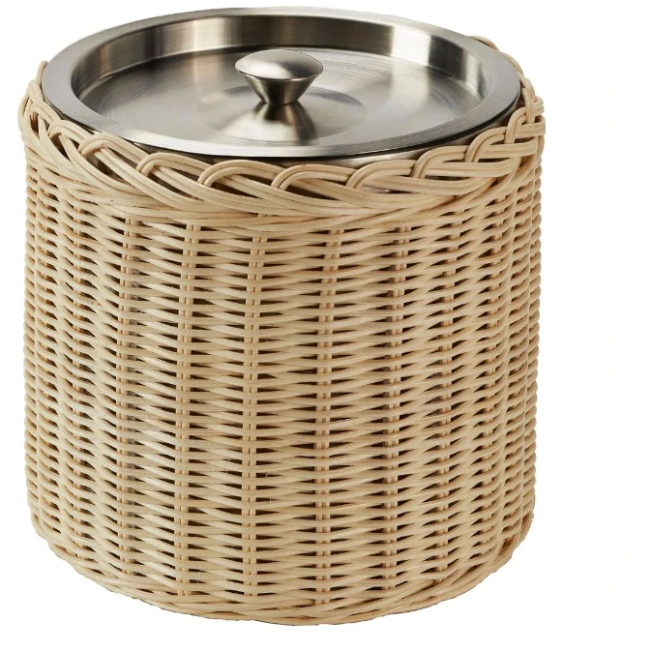 Amanda Lindroth Rattan Ice Bucket