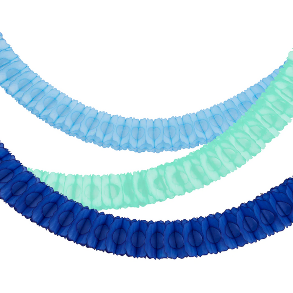 Meri Meri 3 Blue Honeycomb Garlands