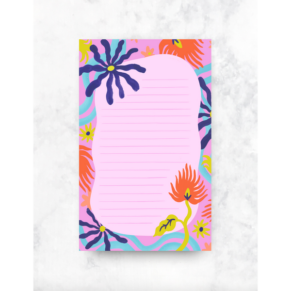 Idlewild Fantasy Flowers Notepad