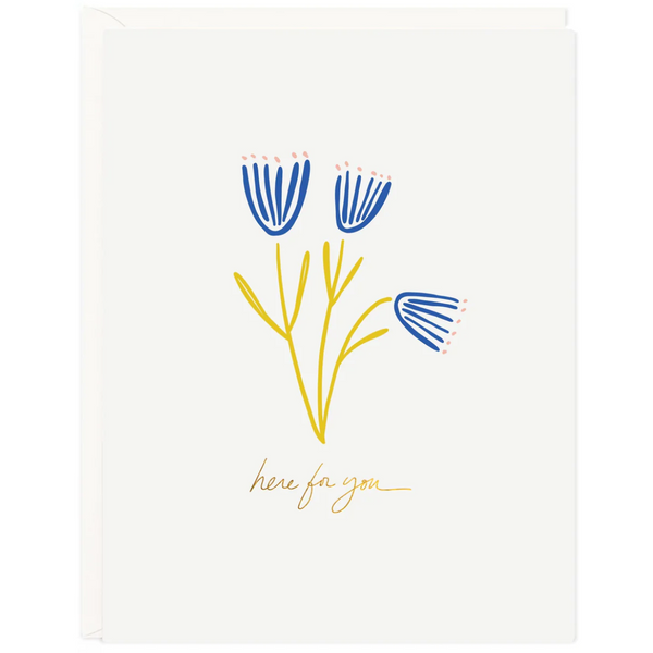 Ramona & Ruth Here For You Flowers Card
