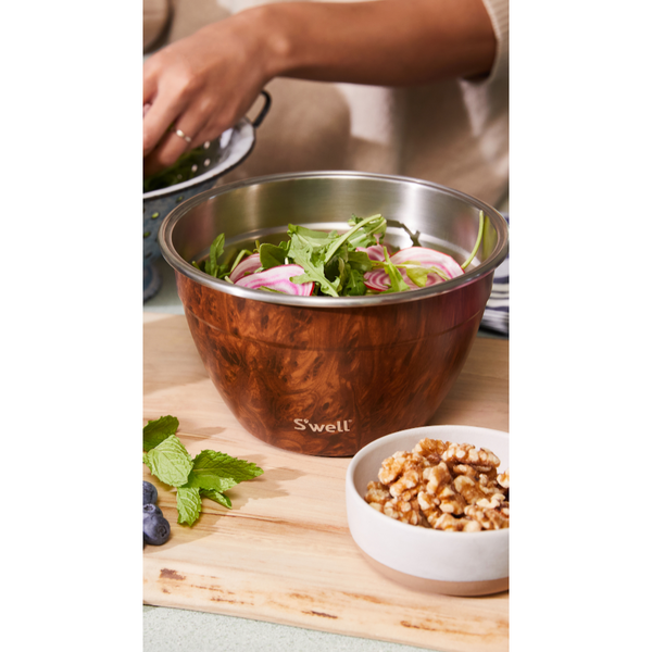 S'well Teakwood Salad Bowl Kit
