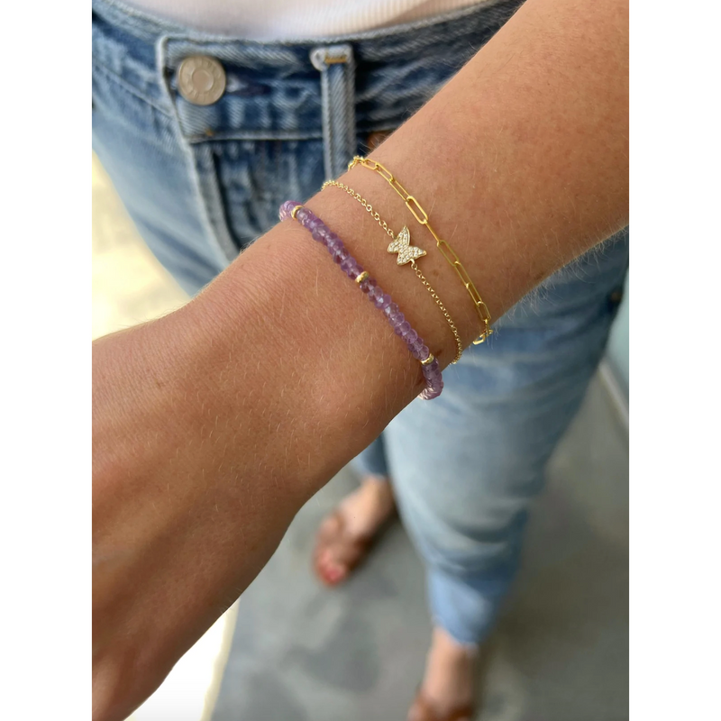 EF Collection Mini Lola Chain Bracelet - 7 "