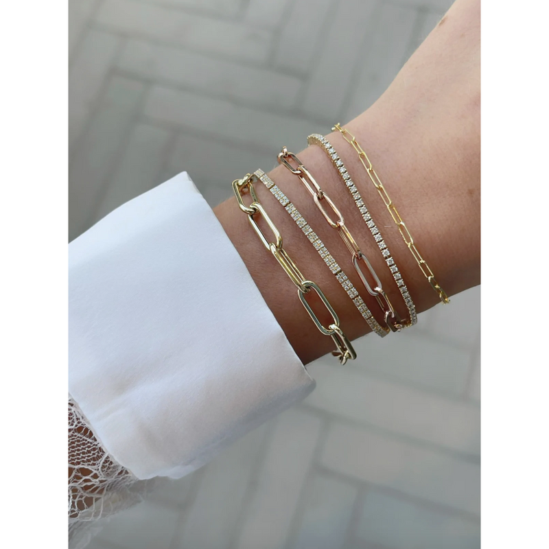 EF Collection Mini Lola Chain Bracelet - 7 "