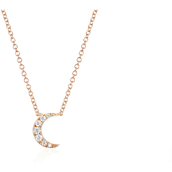 EF Collection Diamond Moon Choker Necklace