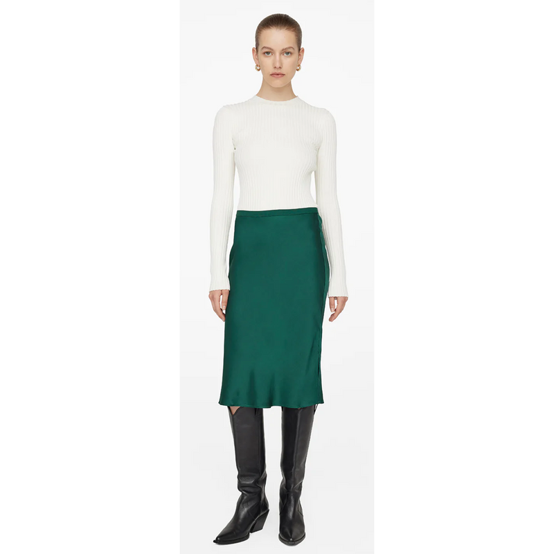 Anine Bing Erin Skirt - Emerald Green