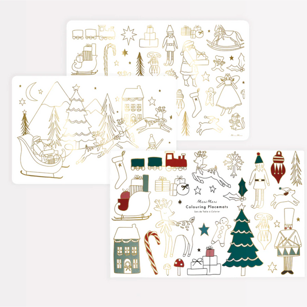 Meri Meri Christmas Colouring Placemats