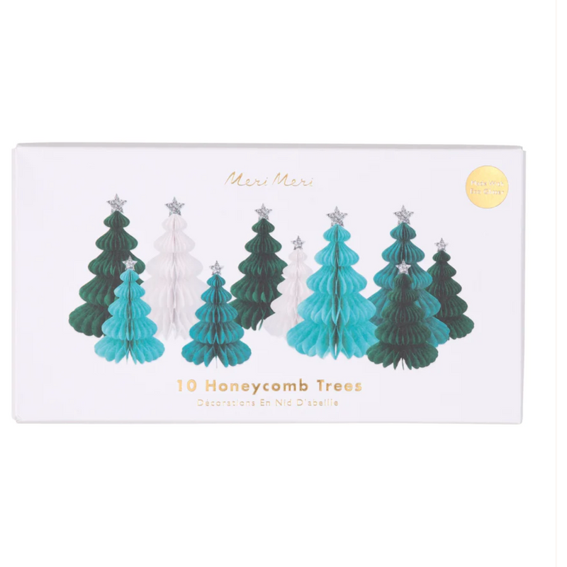 Meri Meri Green Forest Honeycomb Decorations