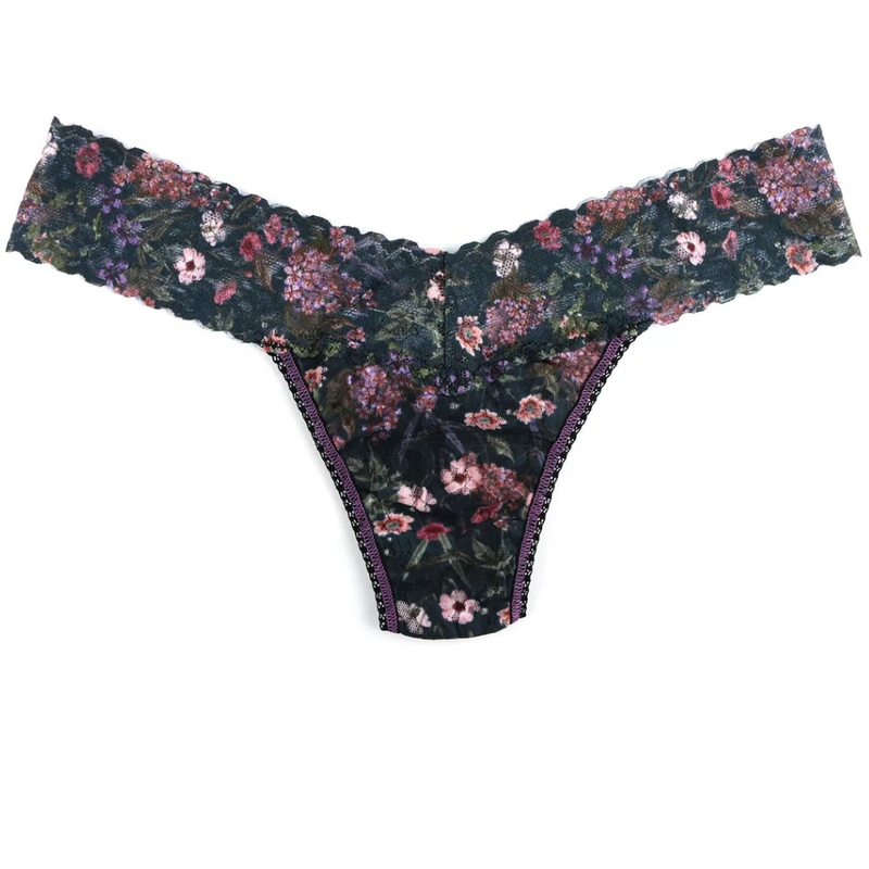 Hanky Panky Printed Signature Lace Low Rise Thong Myddelton Gardens