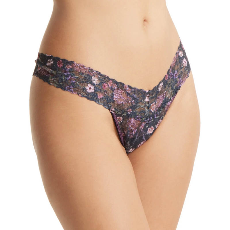 Hanky Panky Printed Signature Lace Low Rise Thong Myddelton Gardens