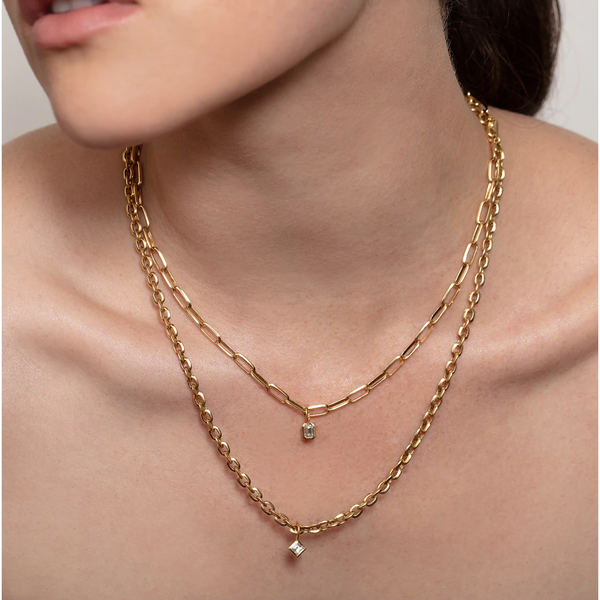 Lizzie Mandler Knife Edge Oval Chain