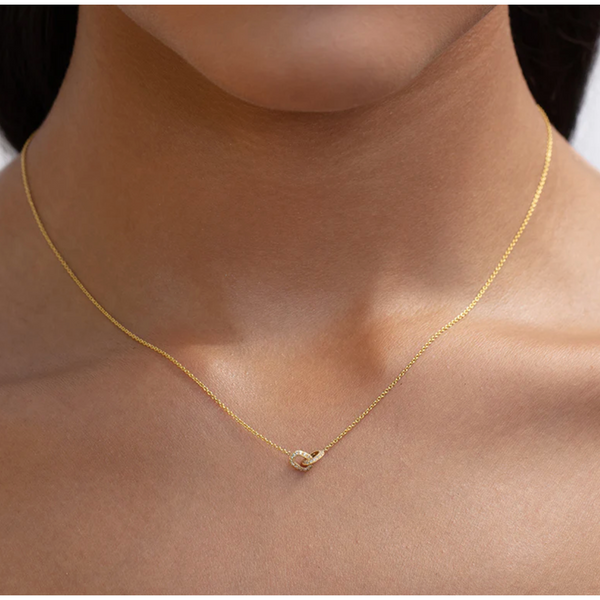 Lizzie Mandler XS 2-sided WD Pavé Linked Necklace