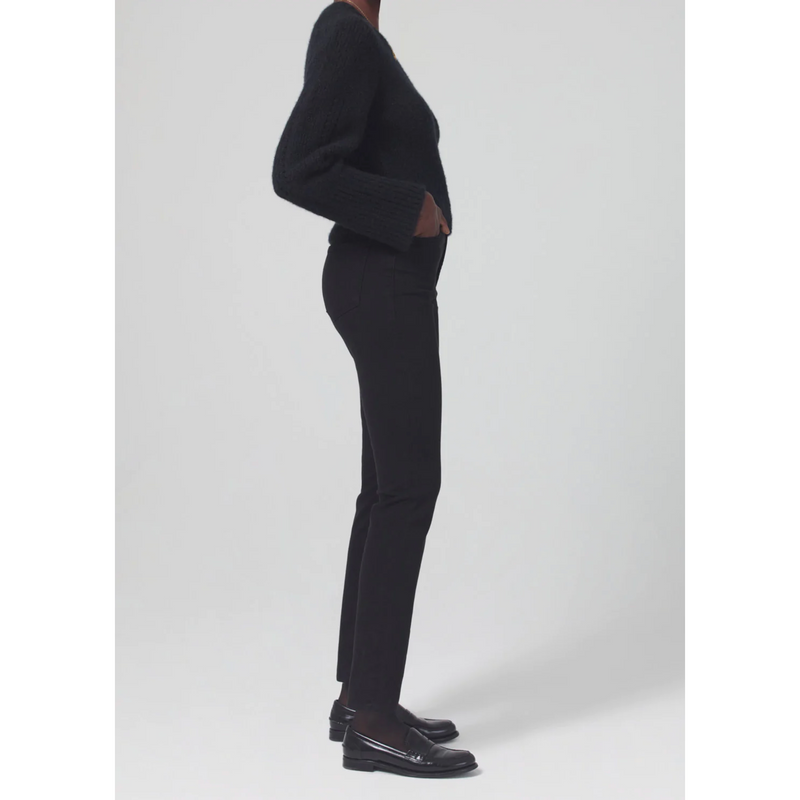 Citizens of Humanity Olivia High Rise Slim In Plush Blac