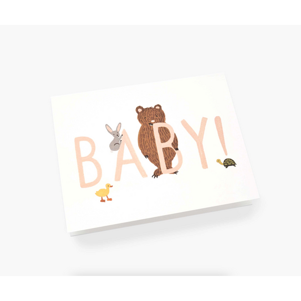 Rifle Paper Co. Baby! Card (Peach)