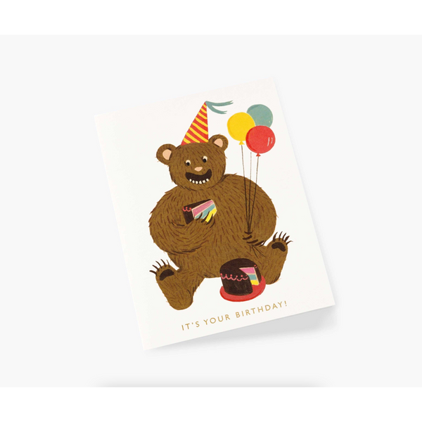 Rifle Paper Co. Birthday Bear Card