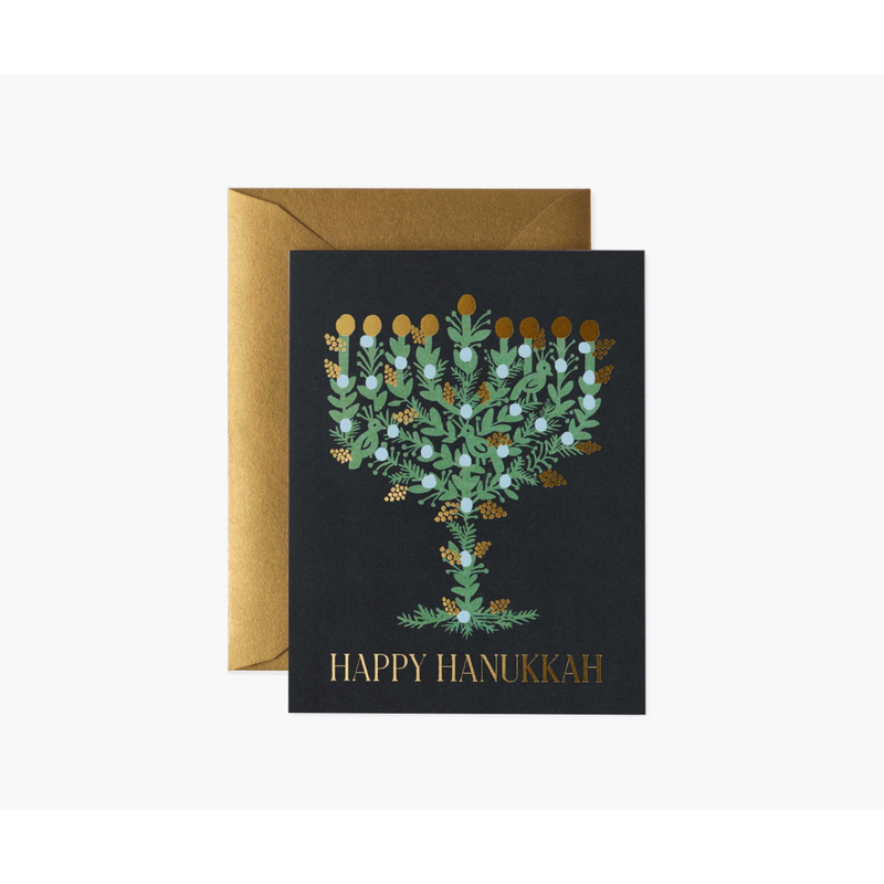Rifle Paper Co. Laurel Menorah Card