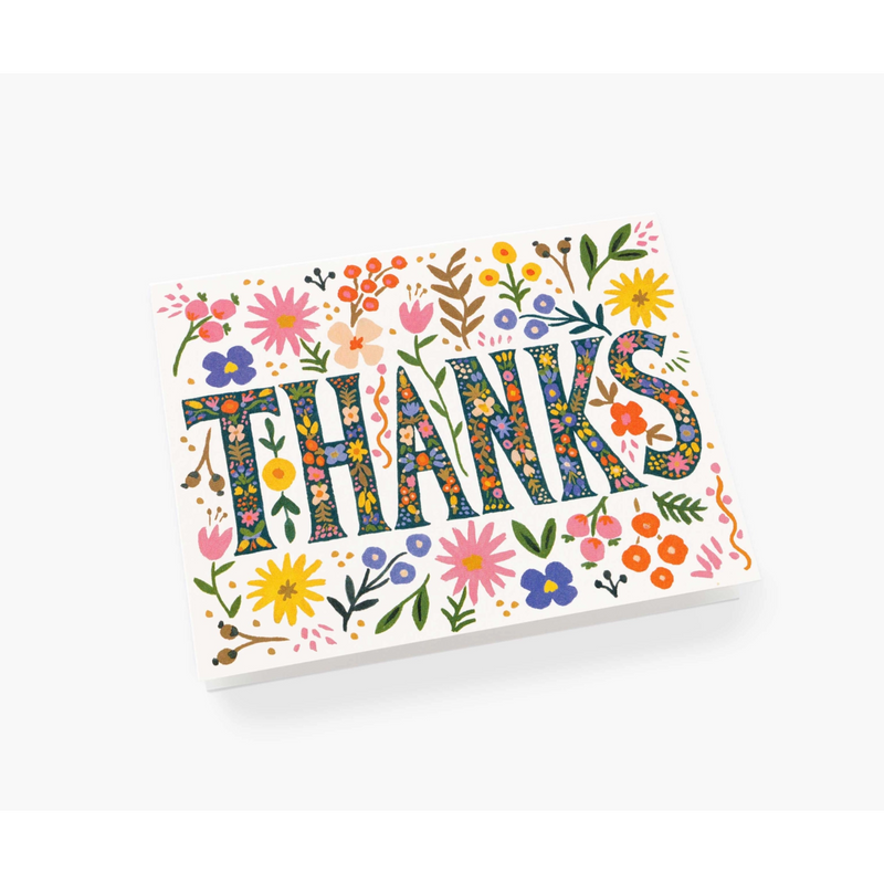 Rifle Paper Co. Floral Thanks Card