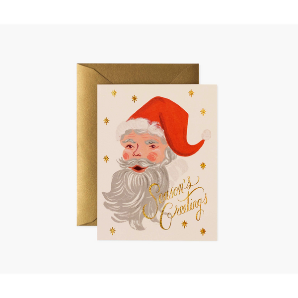 Rifle Paper Co. Greetings From Santa Card