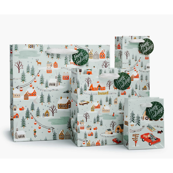 Rifle Paper Co. Holiday Village Gift Bag