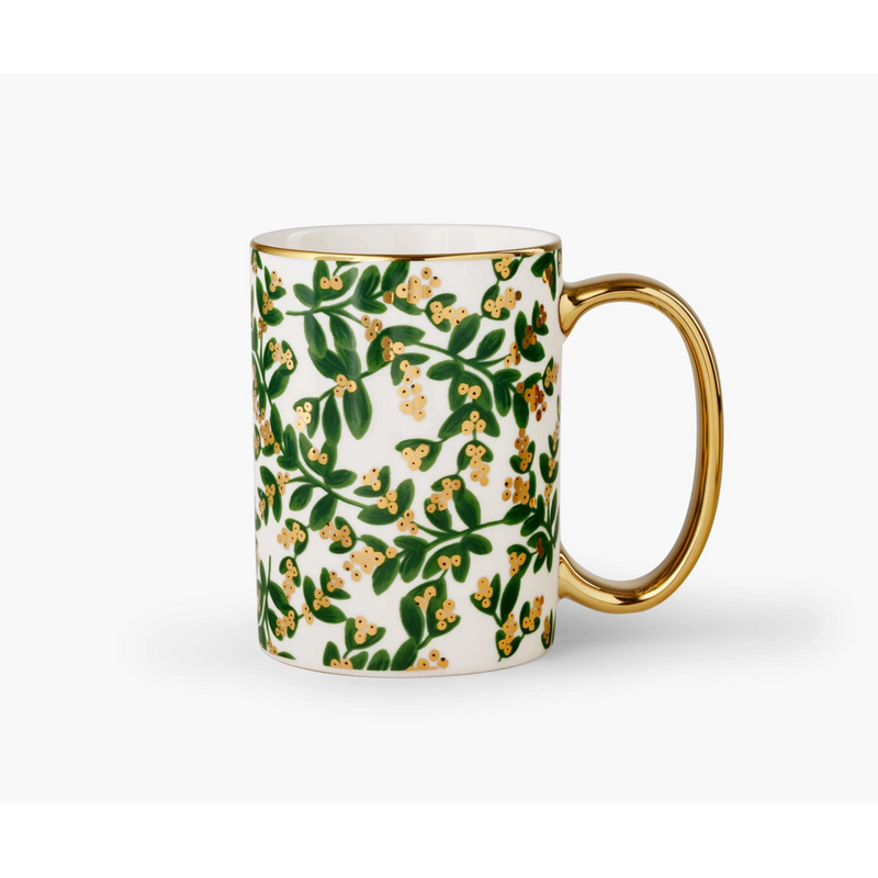 Rifle Paper Co. Mistletoe Porcelain Mug